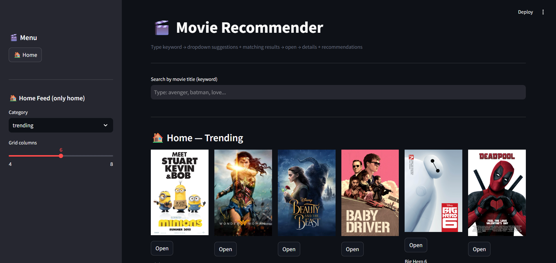 Movie Recommendation System